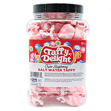 Taffy Delight Cran-Raspberry Salt Water Taffy 16oz Jar 